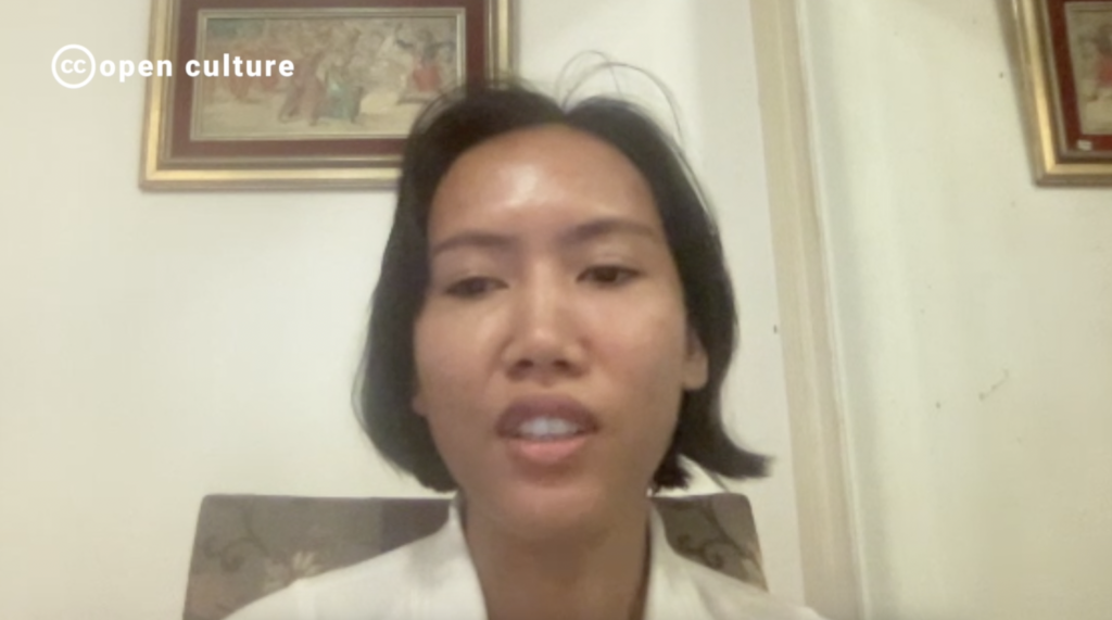 Screenshot from Laksmi Sugiri from Open Culture Voices by Creative Commons, Creative Commons Attribution 4.0 License